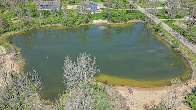 12250 Knoper Ct, Allendale, MI 49401 - aerial view of property and surrounding area with a nearby body of water