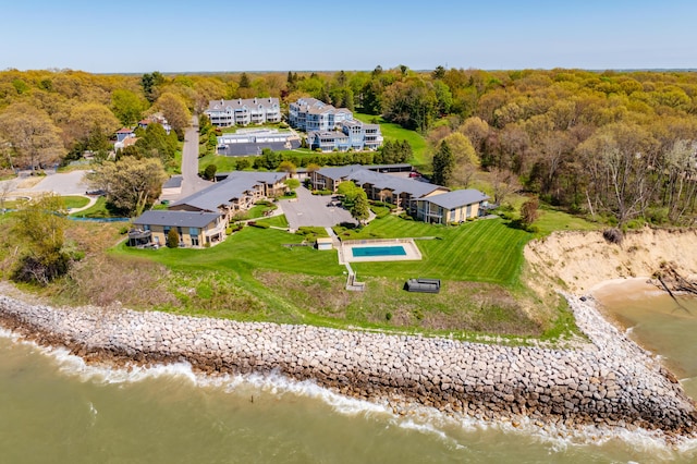 4150 Ridge Rd Unit 21, Stevensville, MI 49127 - bird's eye view of a large body of water and a forest