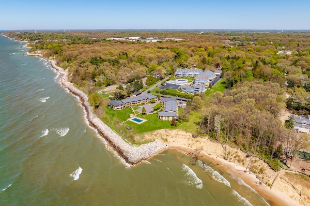 4150 Ridge Rd Unit 21, Stevensville, MI 49127 - drone / aerial view of expansive beach and a forest