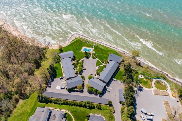 4150 Ridge Rd Unit 21, Stevensville, MI 49127 - aerial overview of property's location featuring extended coastline