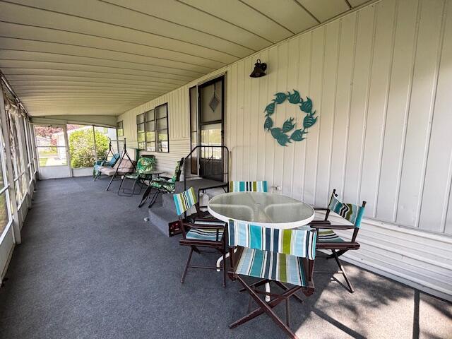 481 Maple Ln, Coldwater, MI 49036 - sunroom / solarium with outdoor dining space