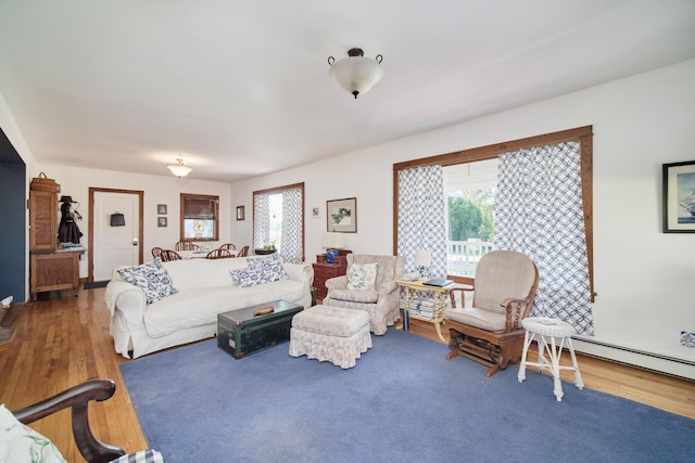 1621 W Beyer Rd, Ludington, MI 49431 - living area featuring wood finished floors and plenty of natural light