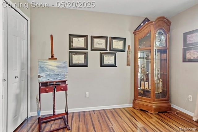 9450 Sandlewood Ct, Whitmore Lake, MI 48189 - office featuring wood finished floors and baseboards