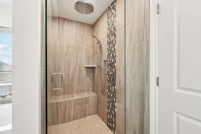 49793 Split Rock Rd, Macomb, MI 48044 - bathroom featuring a shower stall