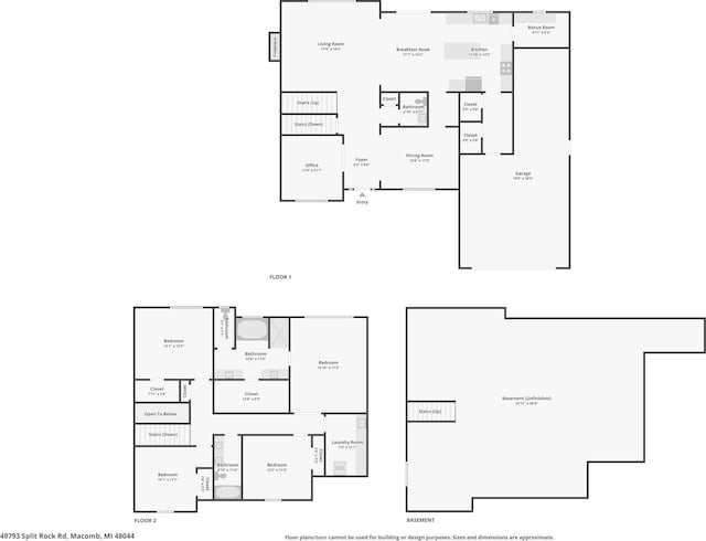 49793 Split Rock Rd, Macomb, MI 48044 - property floor plan