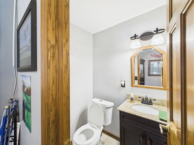480 Peninsula Dr, Columbiaville, MI 48421 - half bath featuring toilet and vanity