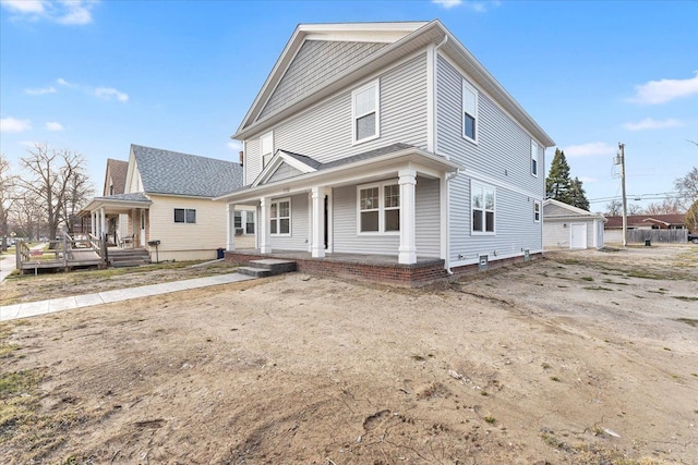 1132 Superior Blvd, Wyandotte, MI 48192 - view of front of home with covered porch