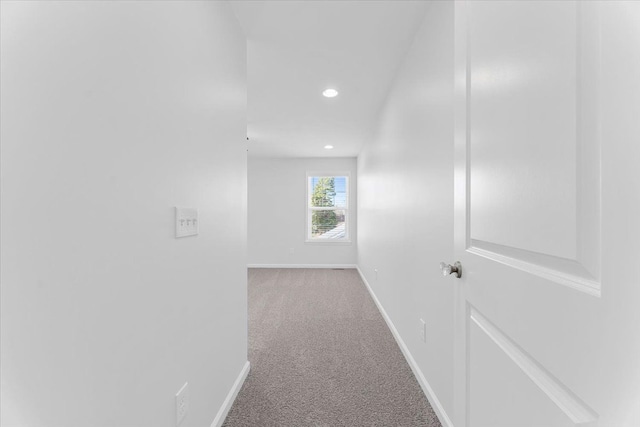 1132 Superior Blvd, Wyandotte, MI 48192 - hall featuring carpet, baseboards, and recessed lighting