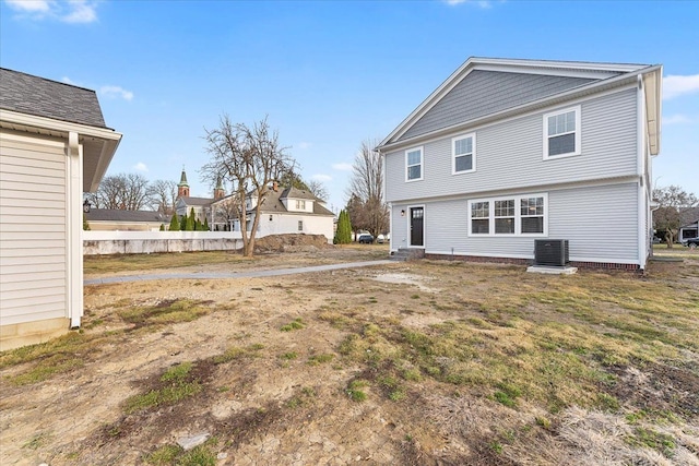 1132 Superior Blvd, Wyandotte, MI 48192 - rear view of house with central AC and entry steps