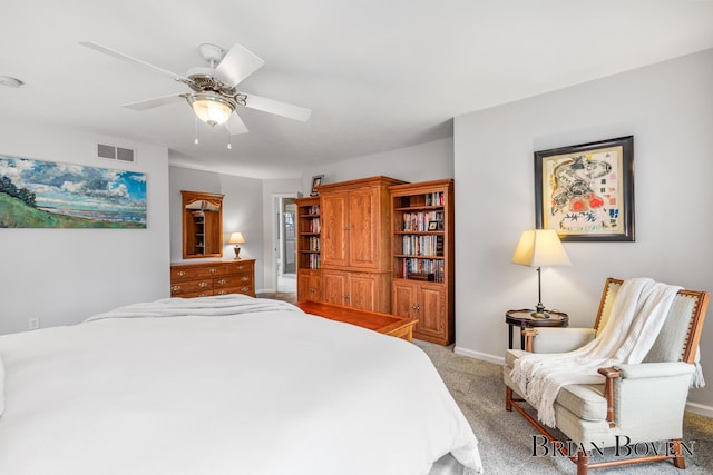 7620 Spring Point Ct NE, Rockford, MI 49341 - carpeted bedroom featuring baseboards and ceiling fan
