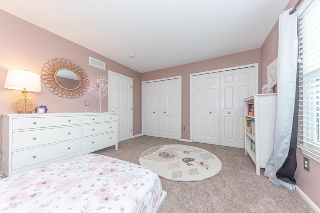 661 Morning Glory Ln, Milan, MI 48160 - bedroom with carpet flooring, multiple closets, baseboards, and multiple windows