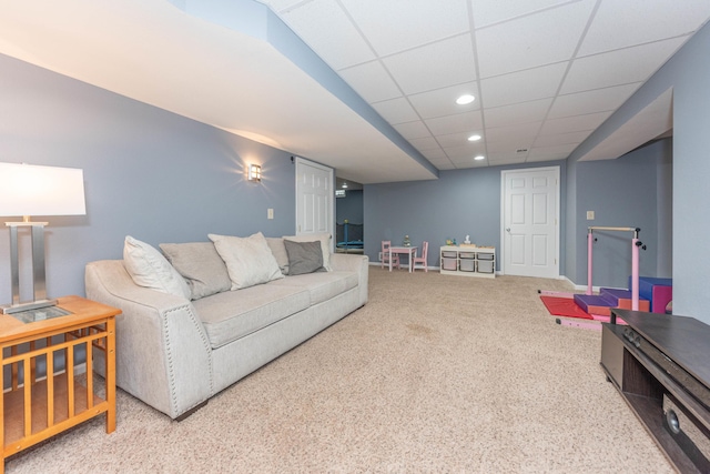 661 Morning Glory Ln, Milan, MI 48160 - living area featuring recessed lighting and carpet flooring