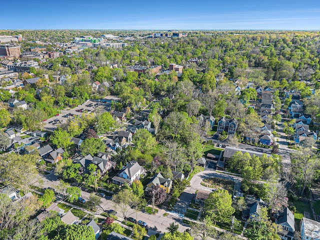 721 W Washington St, Ann Arbor, MI 48103 - aerial view of property and surrounding area featuring nearby suburban area