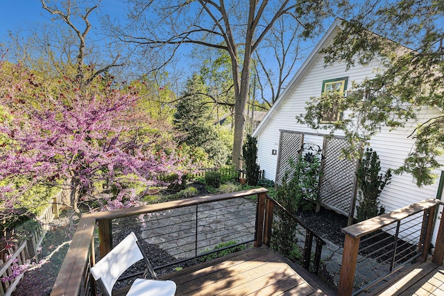 721 W Washington St, Ann Arbor, MI 48103 - view of wooden terrace