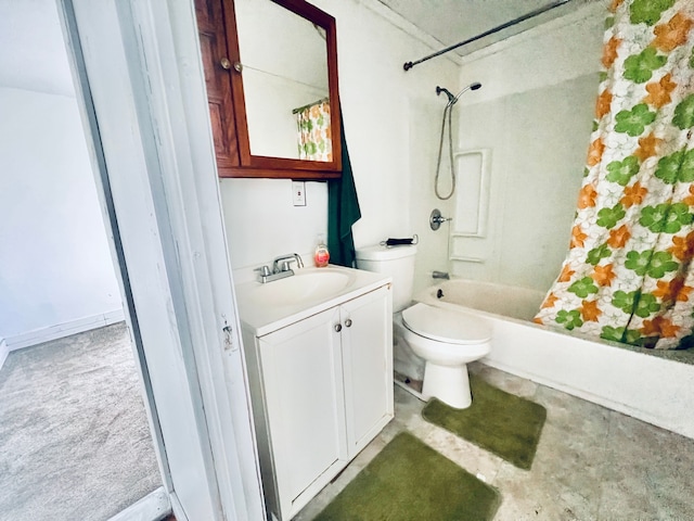 12791 Coleen Ave, Warren, MI 48089 - full bathroom with vanity, toilet, and shower / bath combo