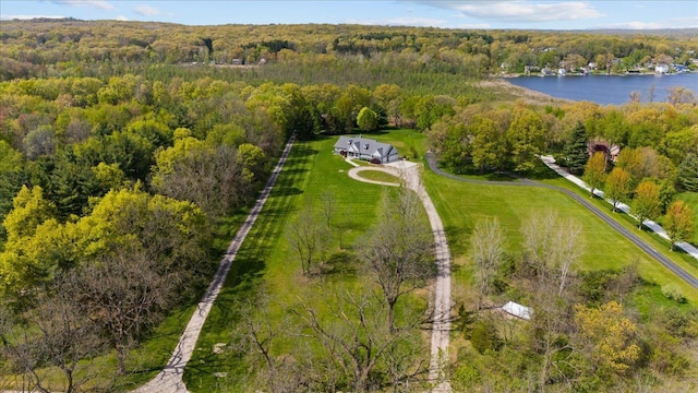 12150 Shaffer Rd, Davisburg, MI 48350 - aerial view of property's location featuring a heavily wooded area, a large body of water, and rural landscape