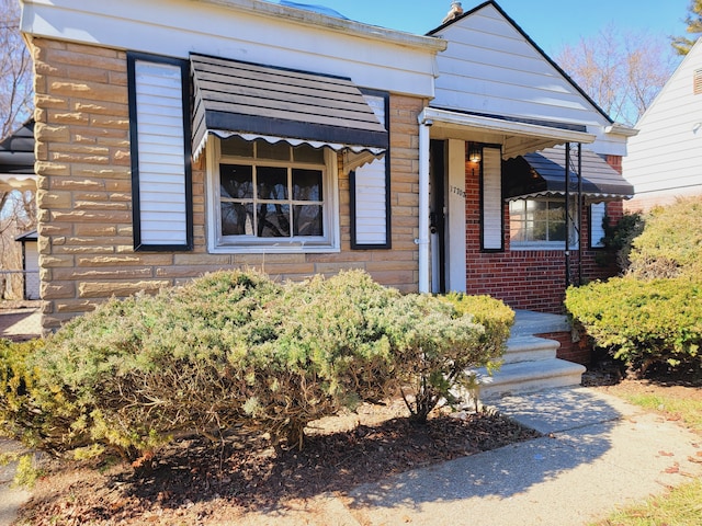 view of front of home