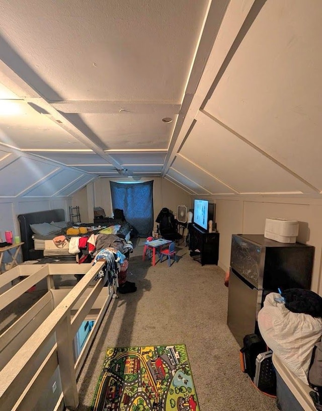 11301 Coyle St, Detroit, MI 48227 - additional living space featuring lofted ceiling and carpet floors