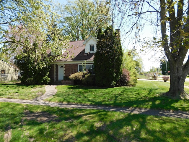view of green lawn
