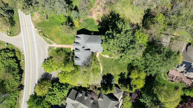 aerial view of residential area