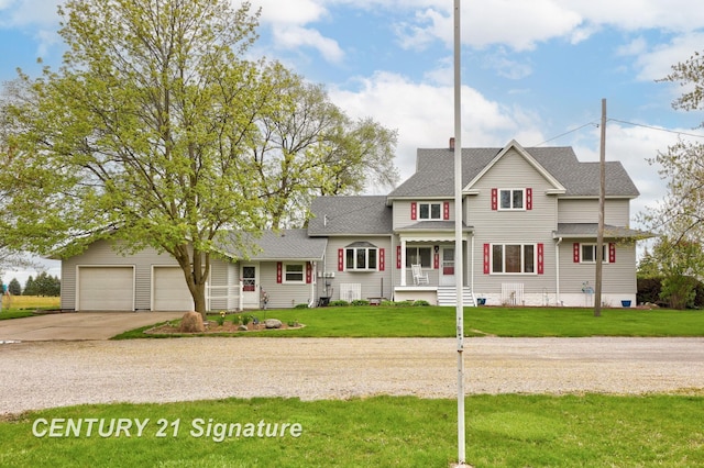919 E Salzburg Rd, Bay City, MI 48706 - traditional-style home featuring concrete driveway, roof with shingles, and a front yard