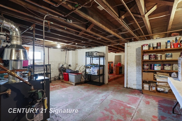 919 E Salzburg Rd, Bay City, MI 48706 - basement with a heating unit