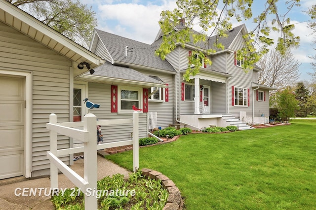 919 E Salzburg Rd, Bay City, MI 48706 - view of front of house with roof with shingles and a front yard