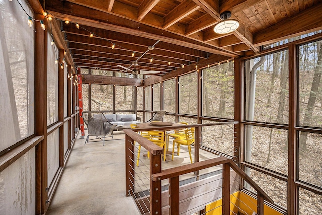 6723 Vandermeulen Rd, Holland, MI 49423 - unfurnished sunroom featuring an outdoor living space