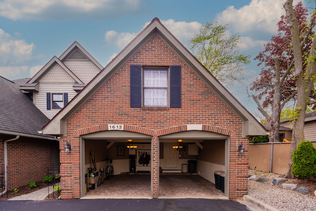1612 Michael, Clawson, MI 48017 - view of front of property with brick siding, asphalt driveway, and a garage