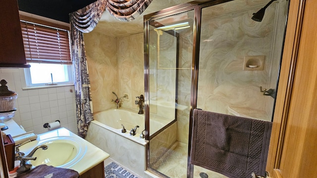 28051 Garfield St, Roseville, MI 48066 - full bath with tile walls and vanity