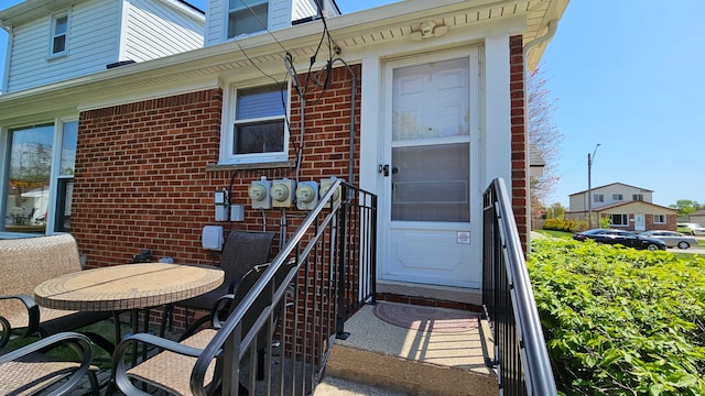 28051 Garfield St, Roseville, MI 48066 - property entrance featuring brick siding