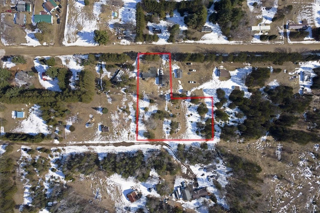 3110 Sigma Rd, Kalkaska, MI 49646 - aerial overview of property's location featuring property boundaries highlighted