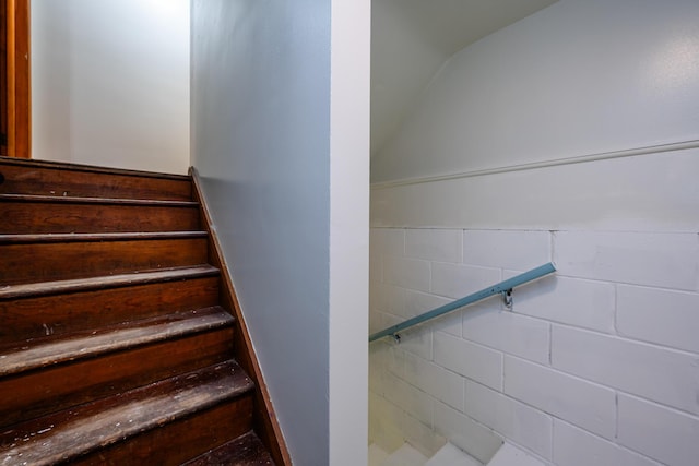 5189 W US Highway 12, Three Oaks, MI 49128 - staircase with lofted ceiling