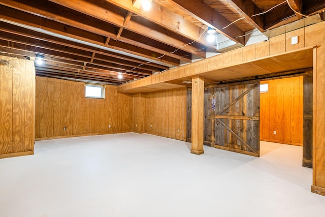 5189 W US Highway 12, Three Oaks, MI 49128 - basement featuring wood walls