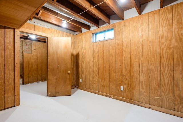 5189 W US Highway 12, Three Oaks, MI 49128 - basement with wooden walls