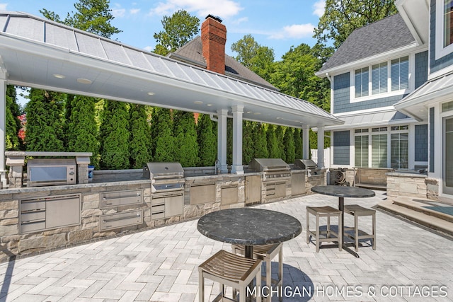 229 Norwood Ave, Holland, MI 49424 - view of patio / terrace featuring exterior kitchen, grilling area, and a sink