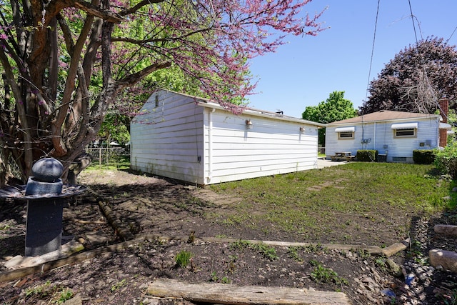 garage featuring fence