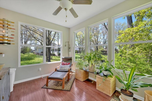 1060 Tinley Blvd, Oxford, MI 48371 - sunroom / solarium with wood-type flooring and baseboards
