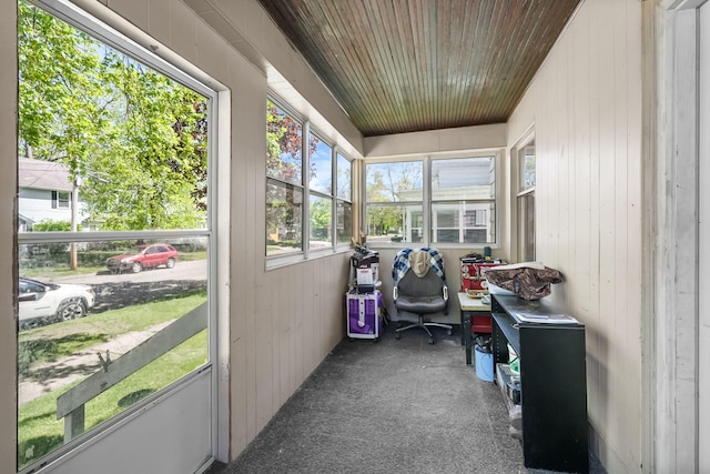 view of sunroom / solarium