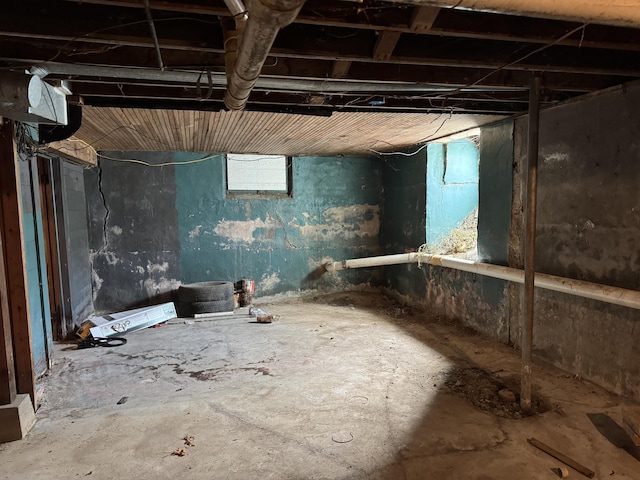 127 N Camburn St, Stanton, MI 48888 - view of unfinished basement