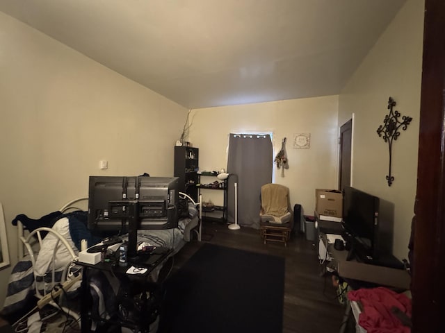 127 N Camburn St, Stanton, MI 48888 - bedroom with a desk and wood finished floors