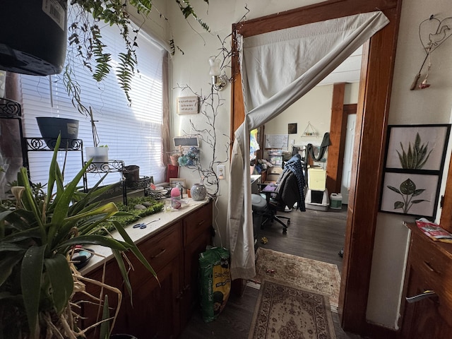 127 N Camburn St, Stanton, MI 48888 - office space with dark wood finished floors