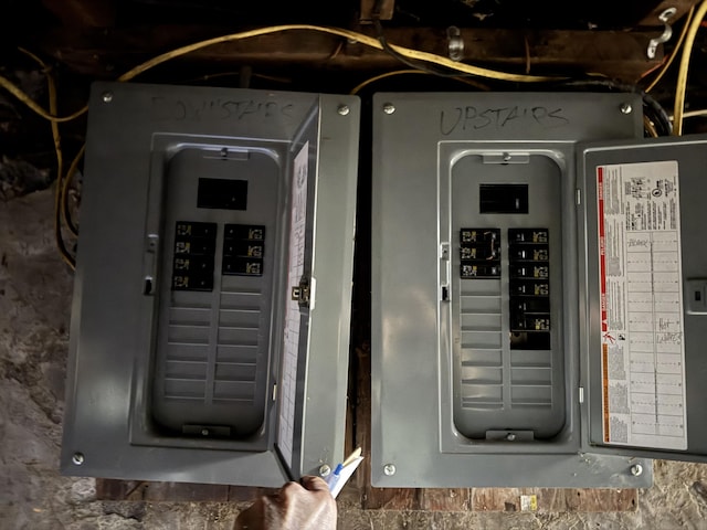 utility room featuring electric panel