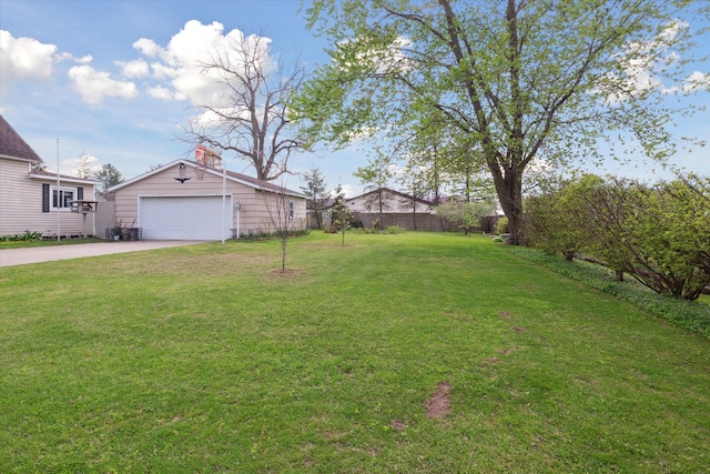 12948 Peck Ave, Sawyer, MI 49125 - view of yard featuring a garage and driveway