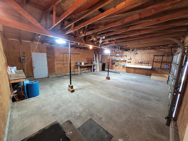 view of basement