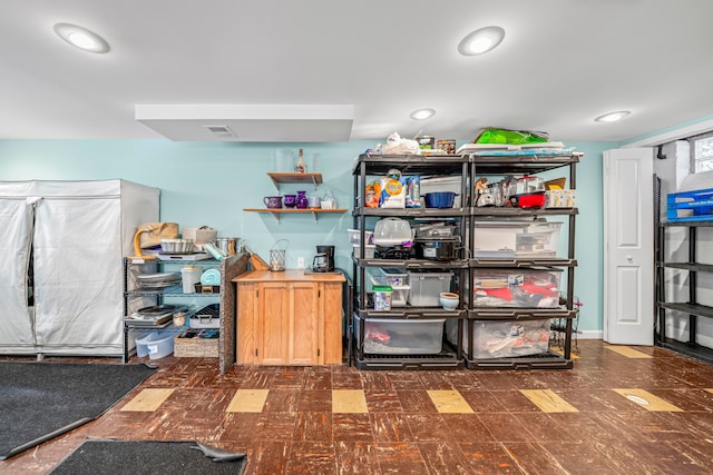 view of storage room