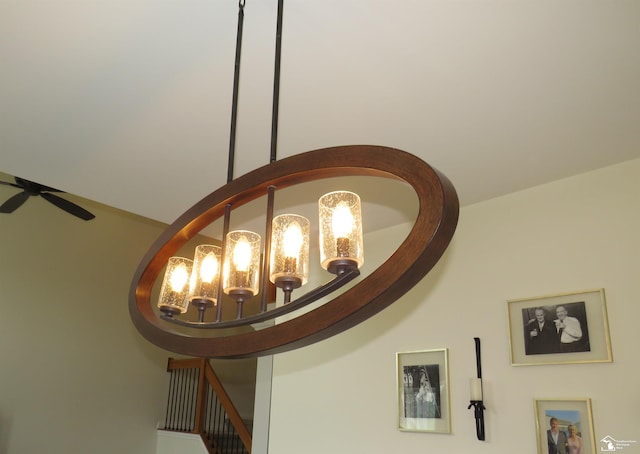 465 Corinth Cir, Dundee, MI 48131 - detailed view of a ceiling fan and a chandelier