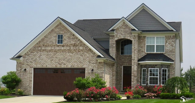 465 Corinth Cir, Dundee, MI 48131 - craftsman inspired home with driveway and brick siding