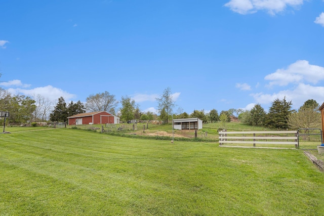 2269 W Liberty Rd, Clarklake, MI 49234 - view of yard featuring an outbuilding, an outdoor structure, and a rural view