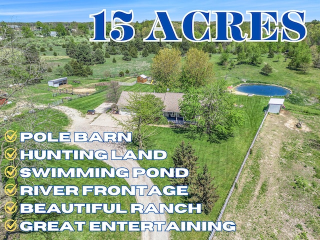 2269 W Liberty Rd, Clarklake, MI 49234 - drone / aerial view